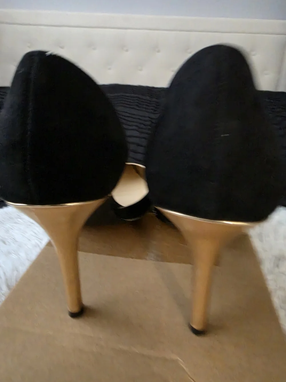 Jessica Simpson Black Pointed D'Orsay Stiletto Heels